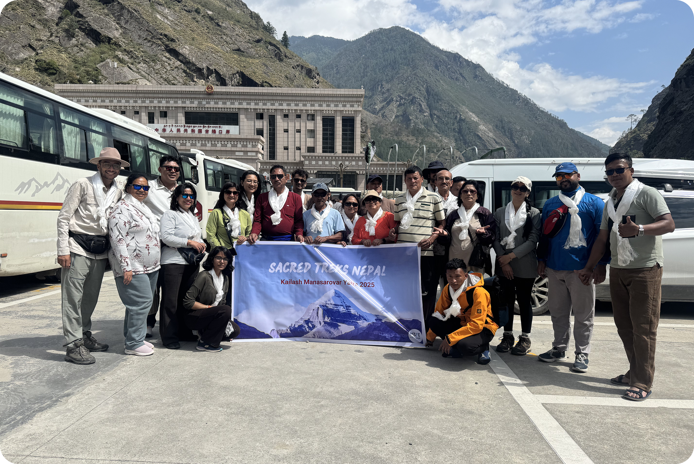 Sacred Treks Nepal group at Kailash Mansarovar Yatra