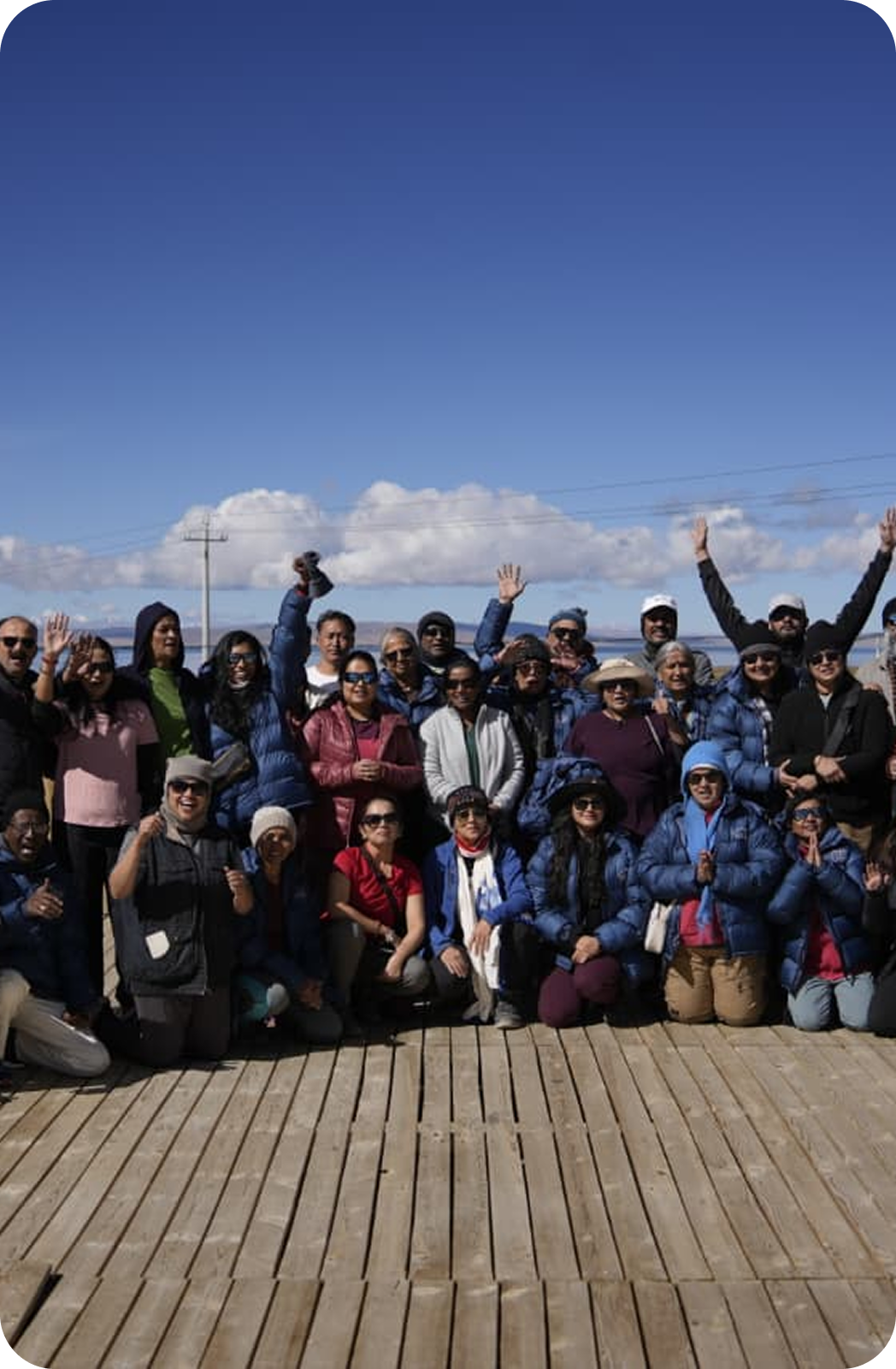 Pilgrims resting during the yatra